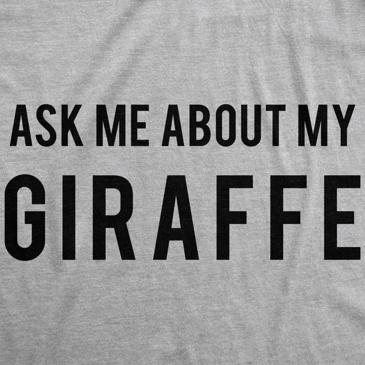 Youth Ask Me About My Giraffe T Shirt Animal Zoo Flip Tee For Kids