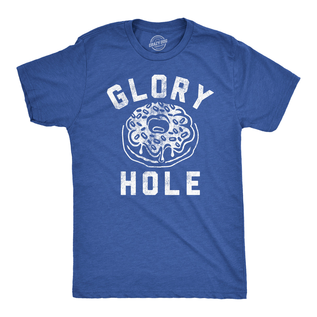 Mens Funny T Shirts Glory Hole Sarcastic Donut Graphic Tee for Men