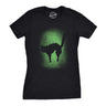 Womens Glowing Cat Glow In The Dark Cool Halloween T Shirt Funny Kitty Tee