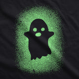 Womens Glowing Ghost T Shirt Glow In The Dark Cool Halloween Party Tee