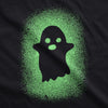 Womens Glowing Ghost T Shirt Glow In The Dark Cool Halloween Party Tee