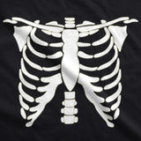 Glowing Skeleton Rib Cage Halloween Men's Tshirt