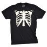 Glowing Skeleton Rib Cage Halloween Men's Tshirt