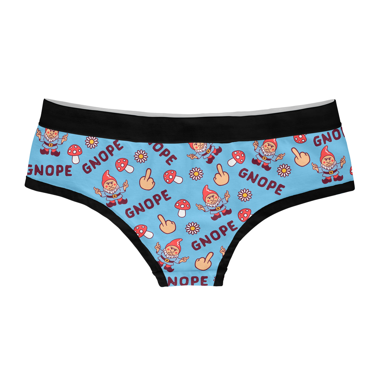 Womens Gnope Panties Funny Sarcastic Gnome Saying Graphic Underwear Gift for Wife