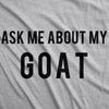 Toddler Ask Me About My Goat Funny Animal Flip Up T shirt for Kids