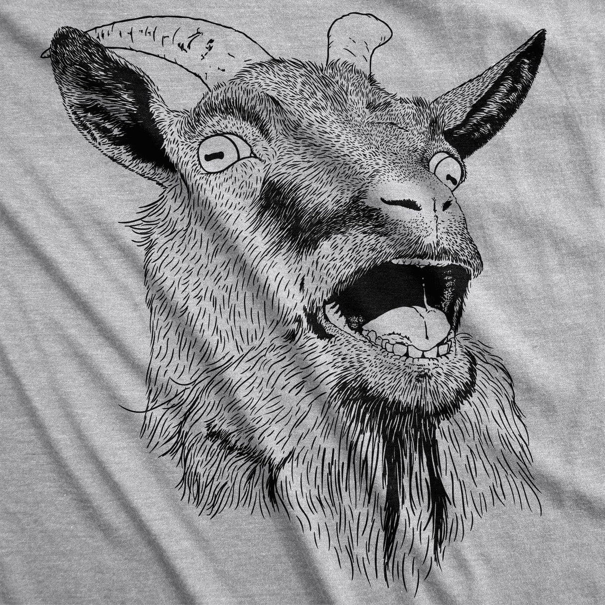 Womens Ask Me About My Goat Flip Up T Shirt Cute Farm Animal Slim Fit Tee