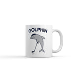 Golphin Mug Funny Sarcastic Golfing Dolphin Graphic Novelty Coffee Cup-11oz