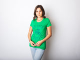 Womens Go Luck Yourself T Shirt Funny Sarcastic Shamrock Tee Saint Patricks Day