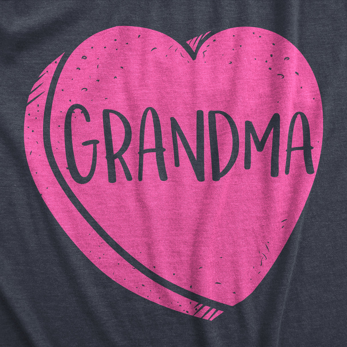 Womens Grandma Candy Heart Funny Family Relationship Valentines Day T shirt