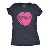 Womens Grandma Candy Heart Funny Family Relationship Valentines Day T shirt