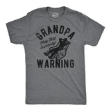 Mens Funny T Shirts Grandpa Warning Sarcastic Fathers Day Tee for Men