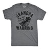 Mens Funny T Shirts Grandpa Warning Sarcastic Fathers Day Tee for Men