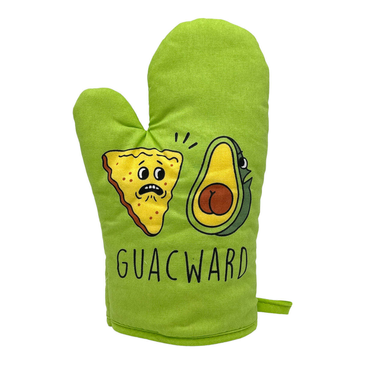Guacward Oven Mitt Funny Awkward Avocado Butt Silly Chips and Guac Kitchen Pot Holders