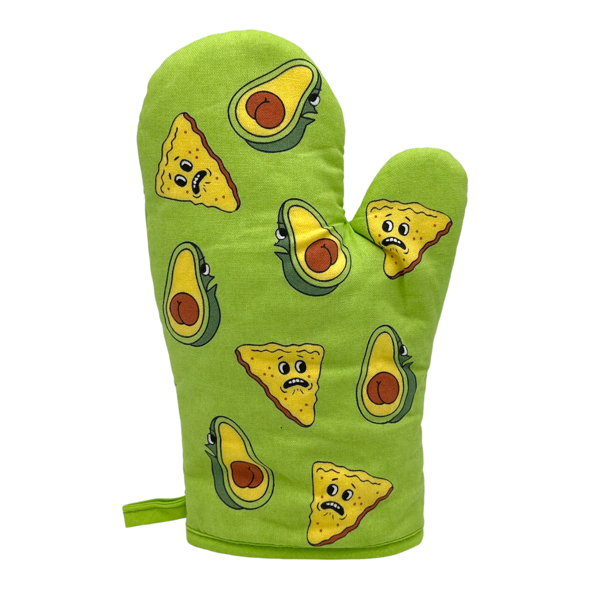 Guacward Oven Mitt Funny Awkward Avocado Butt Silly Chips and Guac Kitchen Pot Holders