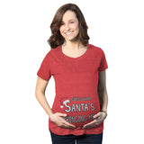 Maternity Guess What Santa Bringing Pregnancy Announcement Funny Christmas Shirt