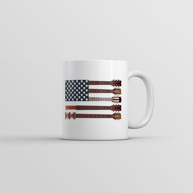 Guitar Flag Mug Awesome Rock And Roll Fourth Of July Coffee Cup-11oz