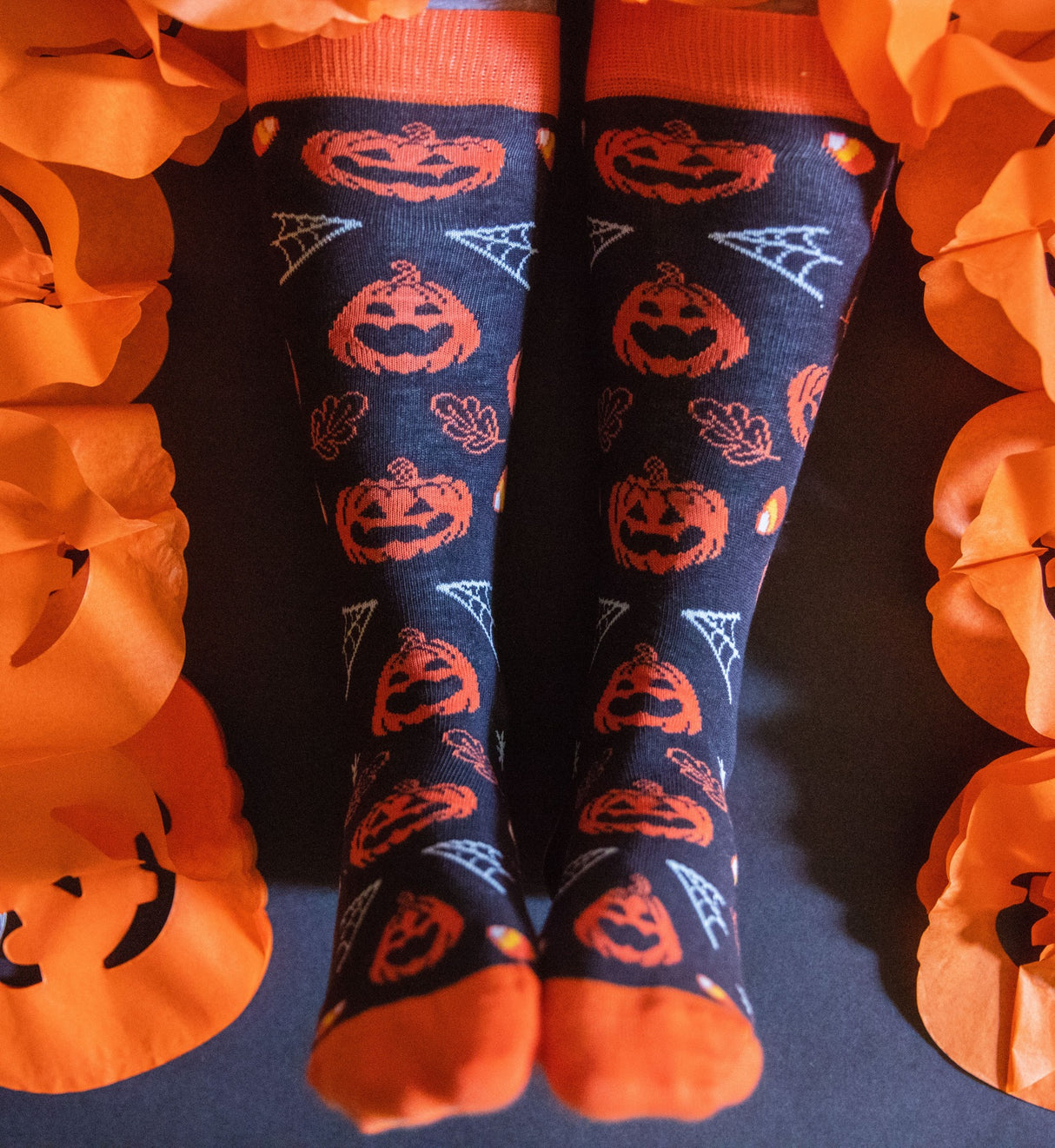 Youth Halloween Socks Funny Zombie Pumpkin Scary Footwear