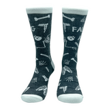 Men's Im Falling Apart Socks Funny Spooky Halloween Skeleton Bones Joke Footwear