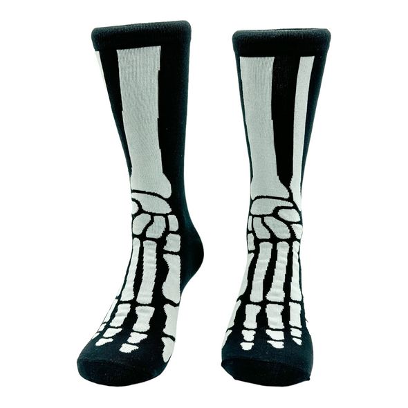 Men's Feet Bones Socks Funny Spooky Skeleton Bone Joke Footwear