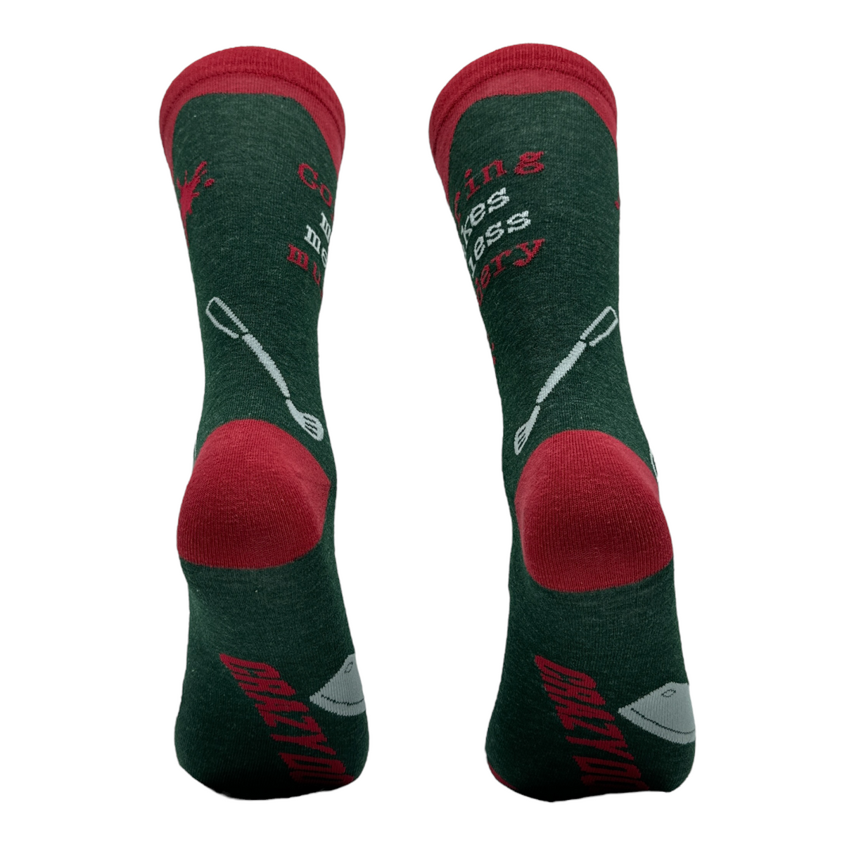 Men's Golfing Makes Me Less Murdery Socks Funny Golf Lovers Footwear