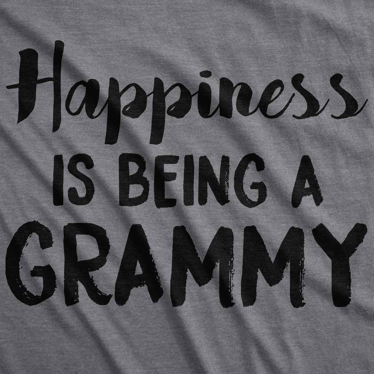 Womens Happiness Is Being a Grammy Funny T shirt Gift Grandmother for Grandma