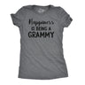 Womens Happiness Is Being a Grammy Funny T shirt Gift Grandmother for Grandma