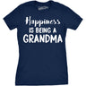 Womens Happiness Is Being a Grandma T shirt Funny Cute Nana Grandmother Gift