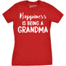 Womens Happiness Is Being a Grandma T shirt Funny Cute Nana Grandmother Gift