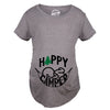 Maternity Happy Camper Tshirt Cute Pregnancy Cool Outdoors Baby Bump Tee