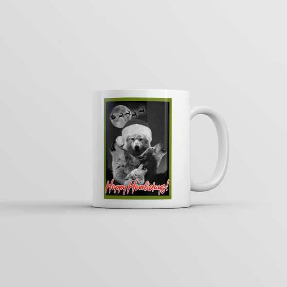 Happy Howlidays Mug Funny Christmas Dog Graphic Coffee Cup-11oz