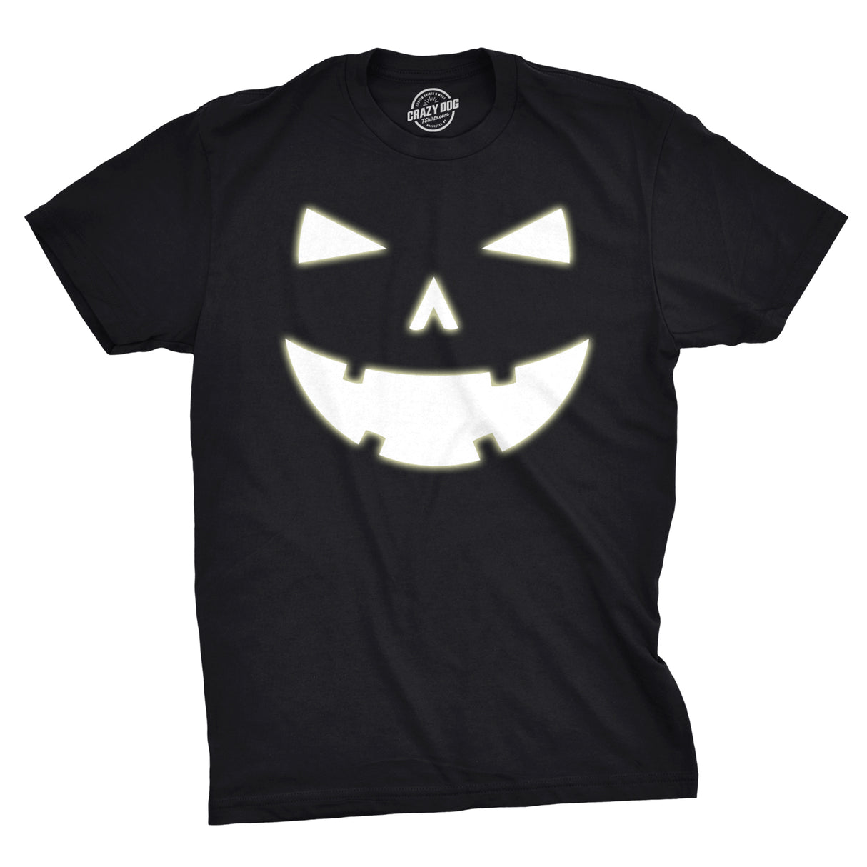 Happy Tooth Glowing Pumpkin Face Men's Tshirt