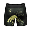 Mens I Hate People Boxer Briefs Funny Camping Sarcastic Graphic Underwear For Guys