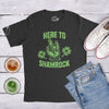 Mens Here To Shamrock T shirt Funny Metal Saint Patricks Day Graphic Novelty Tee