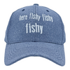 Here Fishy Fishy Fishy Hat Funny Outdoor Fishing Lovers Cap
