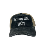 Here Fishy Fishy Fishy Hat Funny Outdoor Fishing Lovers Cap