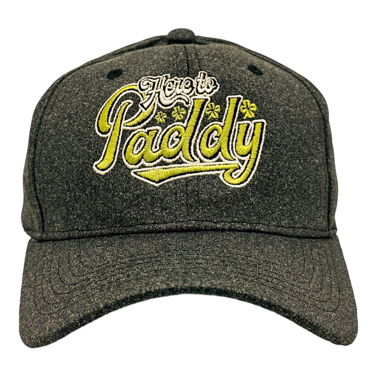 Here To Paddy Hat Funny St Pattys Day Parade Party Shamrock Cap