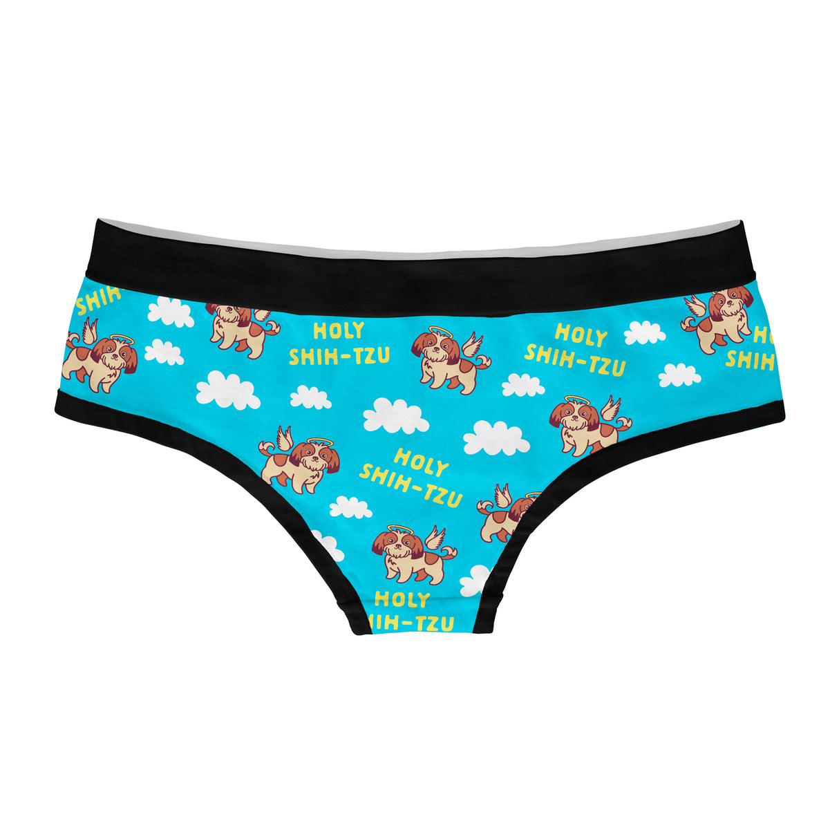 Womens Holy Shih Tzu Panties Funny Graphic Cool Saying Gift Dog Mom Underwear