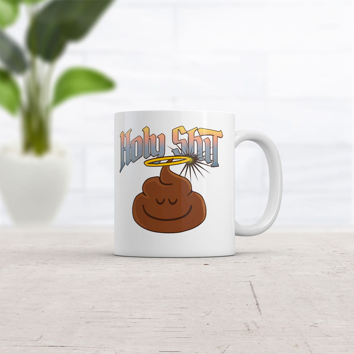 Holy Shit Mug Funny Sarcastic Novelty Coffee Cup-11oz