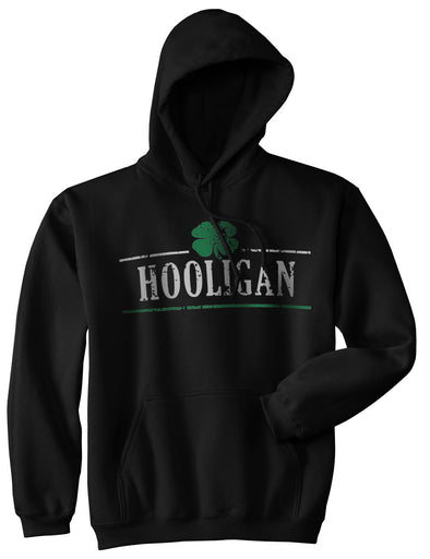 Hooligan Shamrock Funny Saint St Patricks Day Drinking Hoodie For Paddys Day