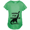 Maternity Hoping For a Dinosaur Funny Baby Pregnancy Announcement T shirt