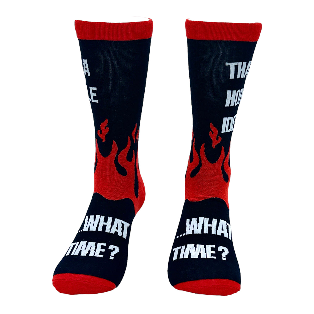 Men's Thats A Horrible Idea What Time Socks Funny Adult Sarcastic Humor Footwear