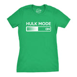 Women's Hulk Mode On T Shirt Funny Comic Book  Tee For Women