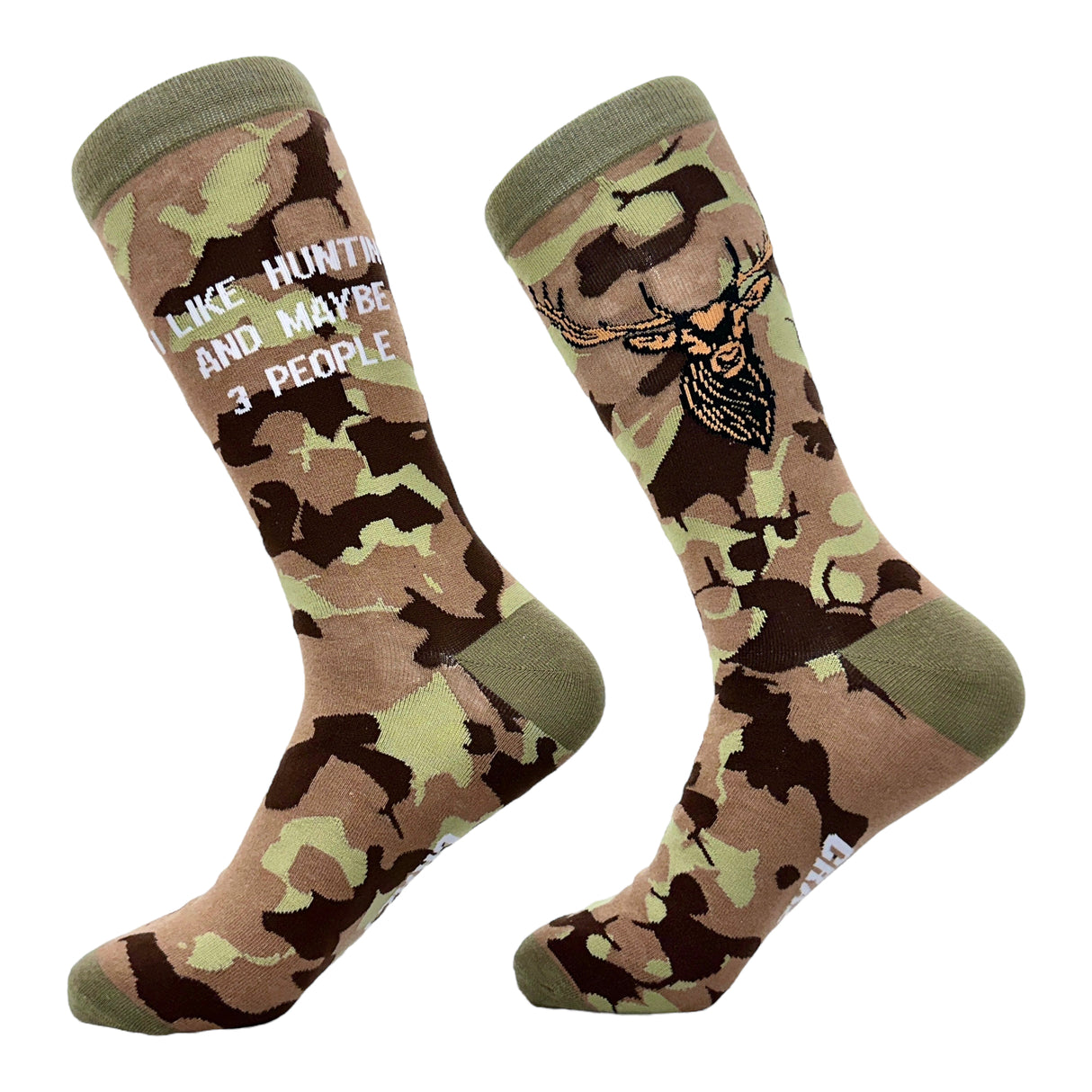 Men's I Like Hunting And Maybe 3 People Socks Funny Introverted Hunter Lovers Footwear