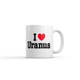 I Heart Uranus Mug Funny Sarcastic Space Graphic Novelty Coffee Cup-11oz