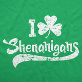 I Clover Shenanigans Hoodie Funny Irish Clover SweatShirt Novelty Shirt