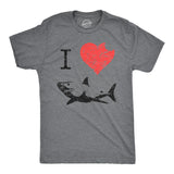 I Love Sharks T Shirt Daddy Shark Funny Graphic Tee Gift for Dad Vintage Tee