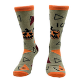 Women's I Cant Hear You Socks Funny Cut Halloween Pumpkin Joke Footwear