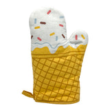 Ice Cream Cone Oven Mitt Funny Sweet Frozen Dessert Novelty Kitchen Utensils