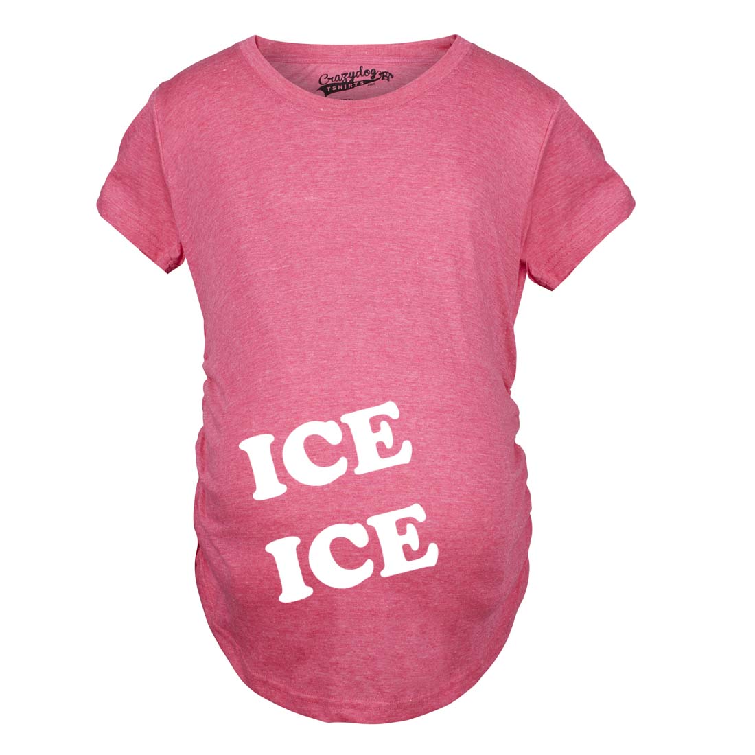 Maternity Ice Ice Pregnant Tee Novelty Baby Bump Pregnancy Announcement T shirt