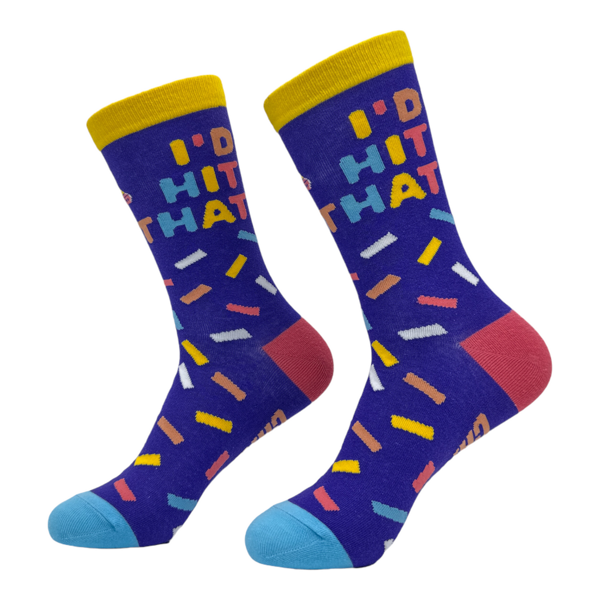 Women's Id Hit That Socks Funny Party Pinata Novelty Joke Footwear